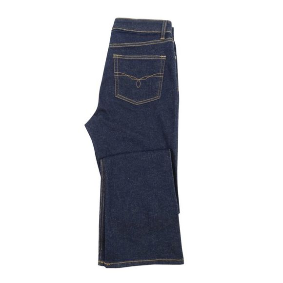 Lauren Ralph Lauren Women's Petite High-Rise Bootleg Jeans (14P, Blue) - Picture 3 of 4